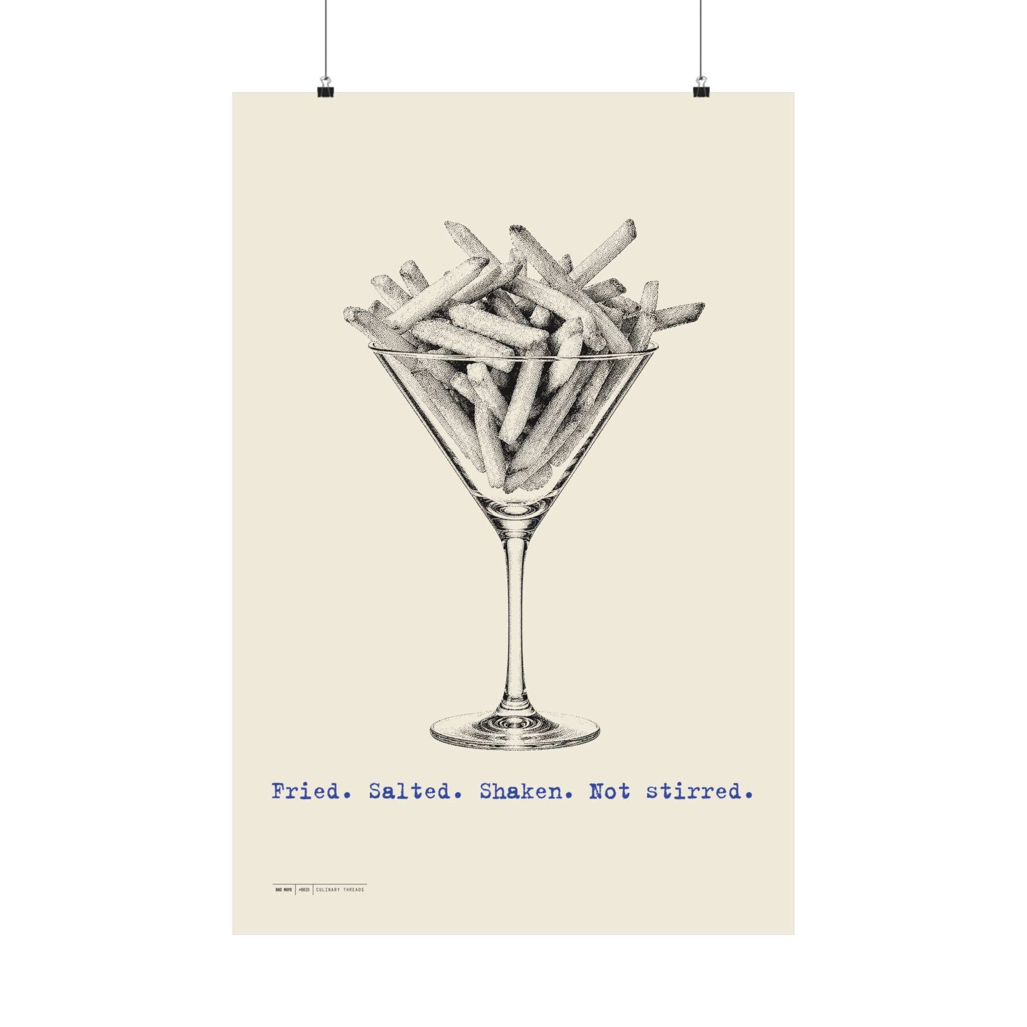 Poster Martini Fries