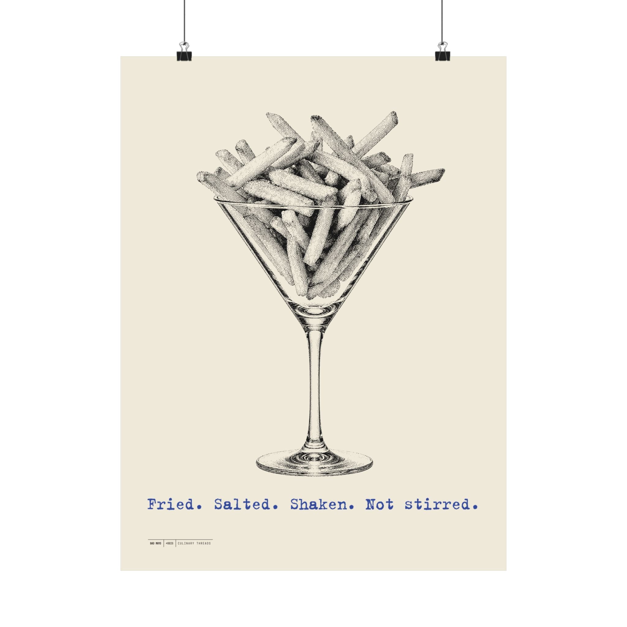 Poster Martini Fries