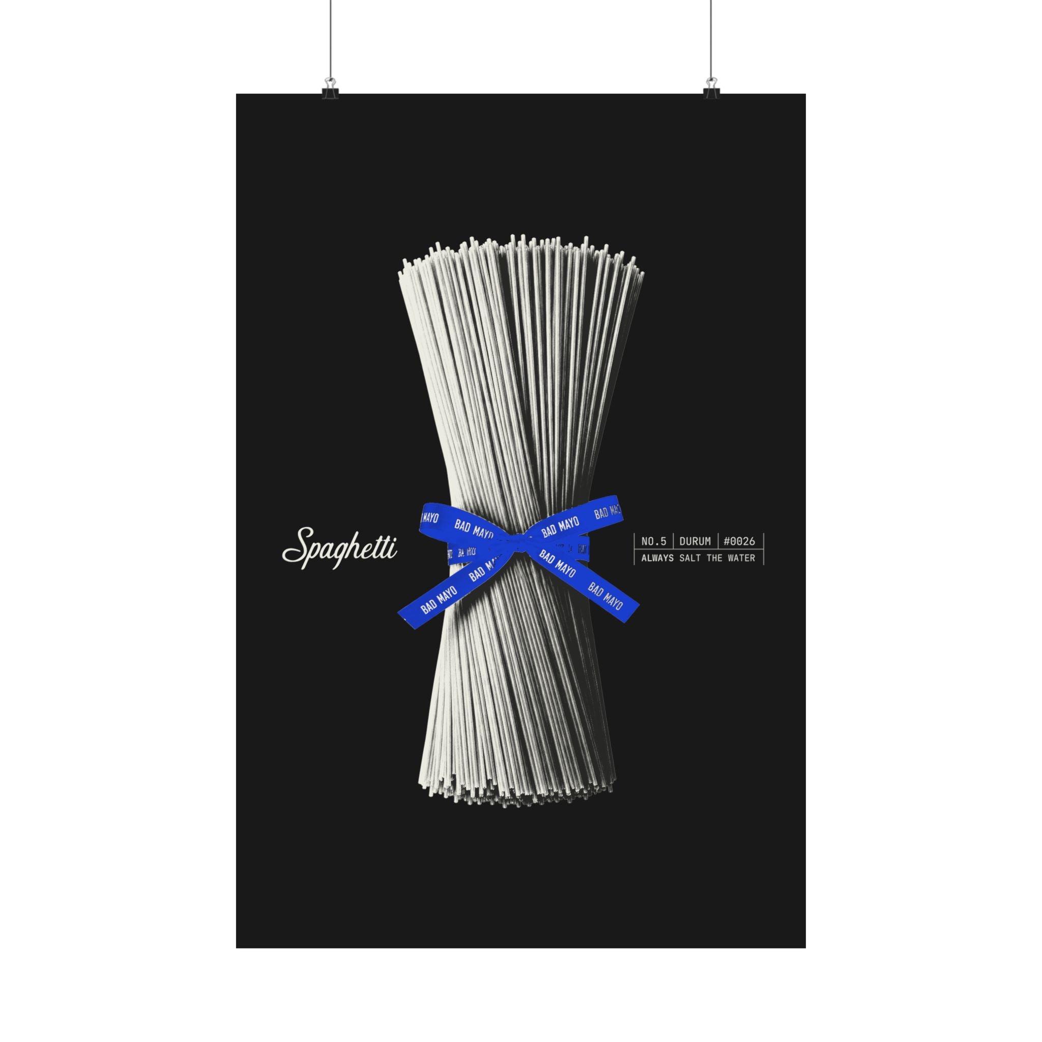 Poster Spaghetti No. 5 Black