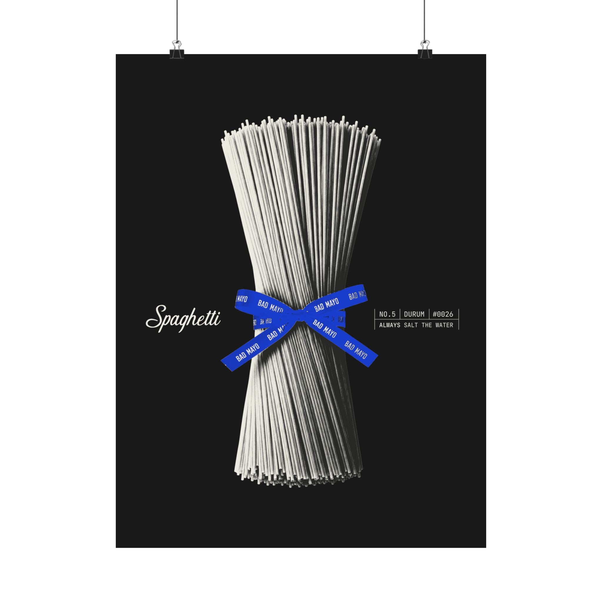 Poster Spaghetti No. 5 Black