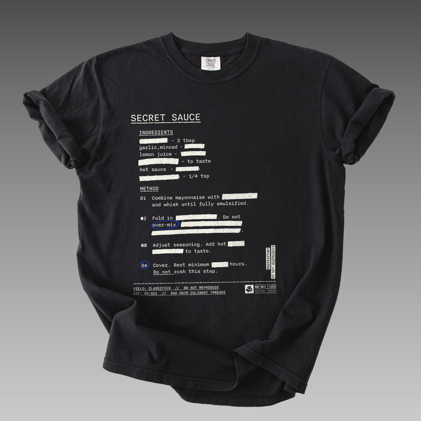 Secret Sauce redacted