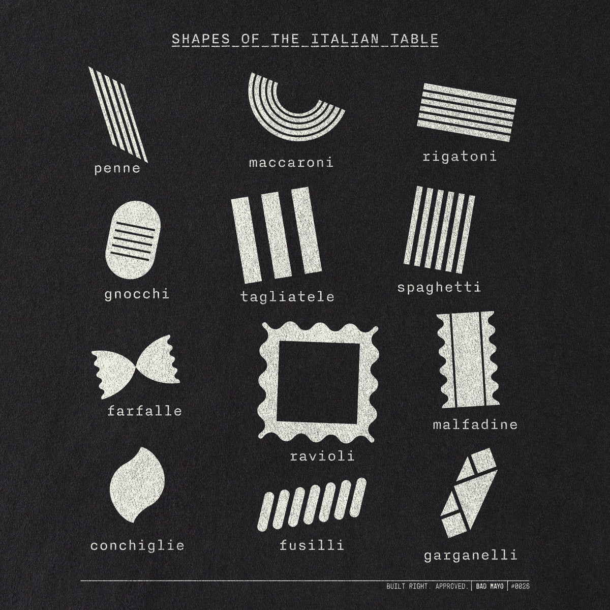 Shapes of the Italian Table