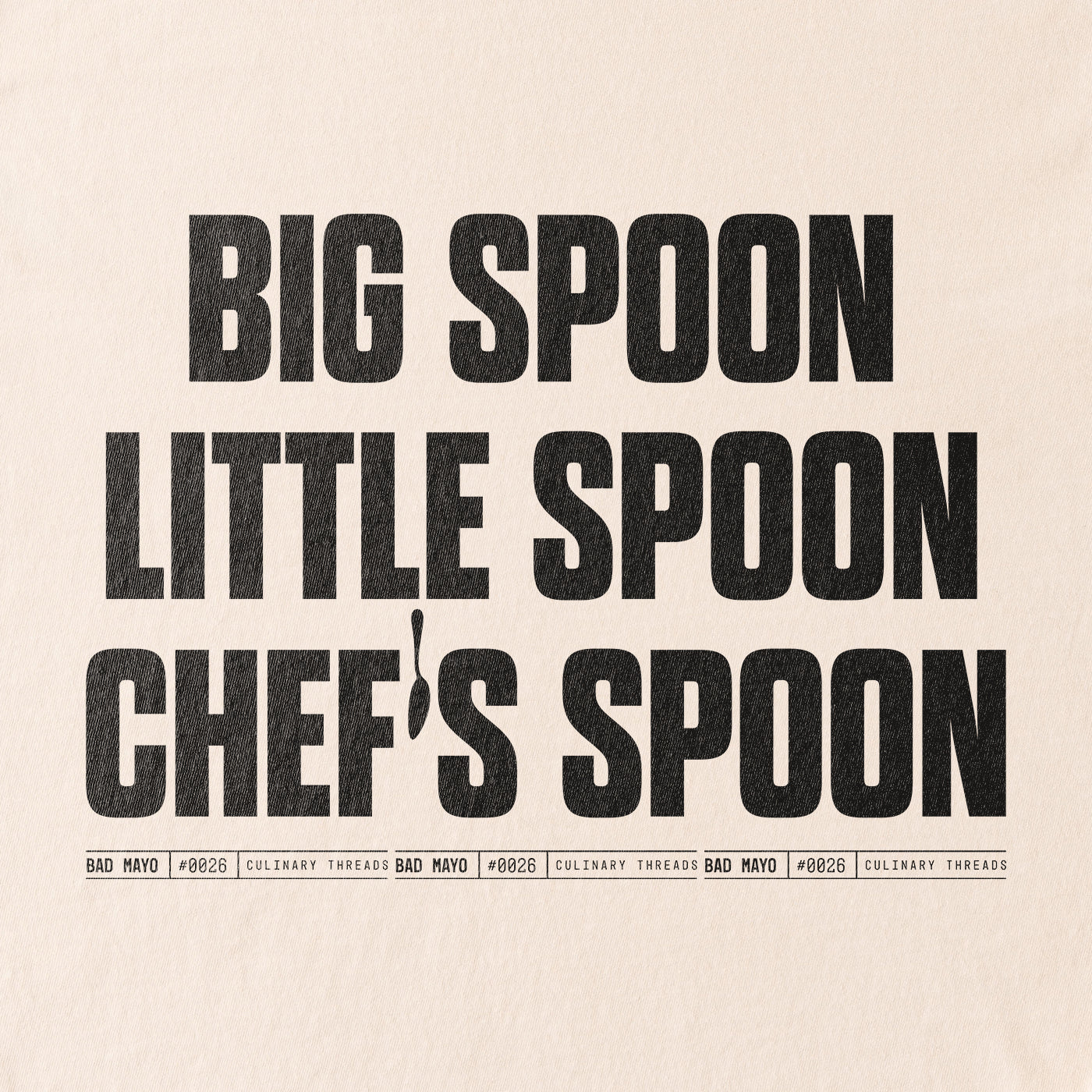 Big Spoon, Little Spoon, Chef's Spoon