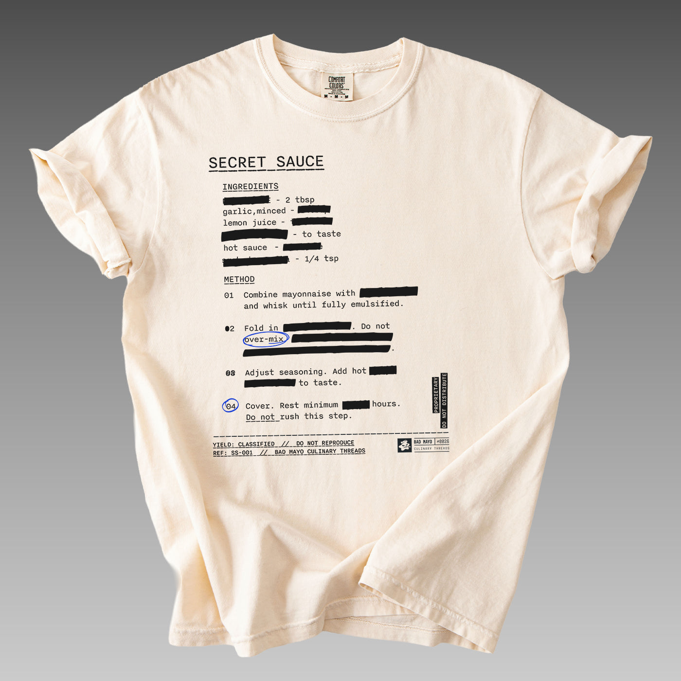 Secret Sauce redacted